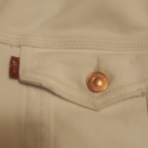 3X Used white vintage Levi Jacket - Picture 6 of 7